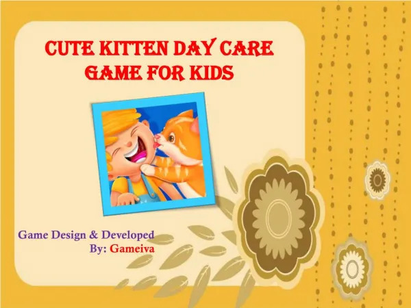Cute Kitten Day Care Game for Kids