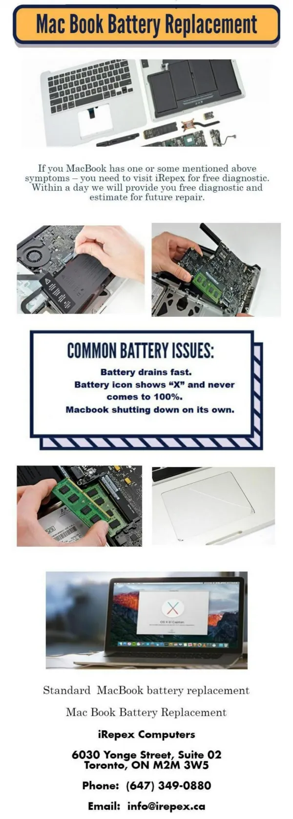 Mac Book Battery Replacement