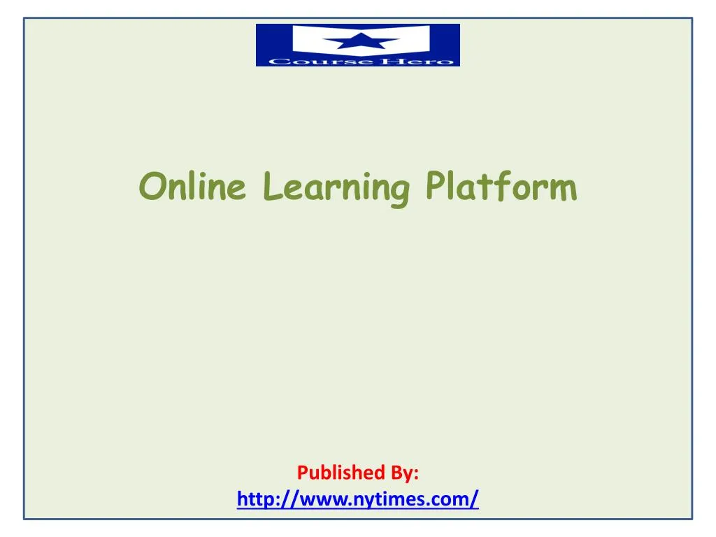 online learning platform published by http www nytimes com