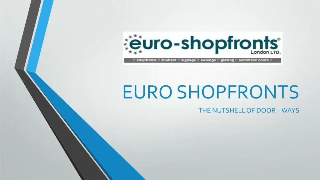 euro shopfronts