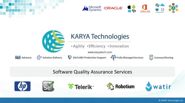 KARYA Technologies' Quality Assurance Services