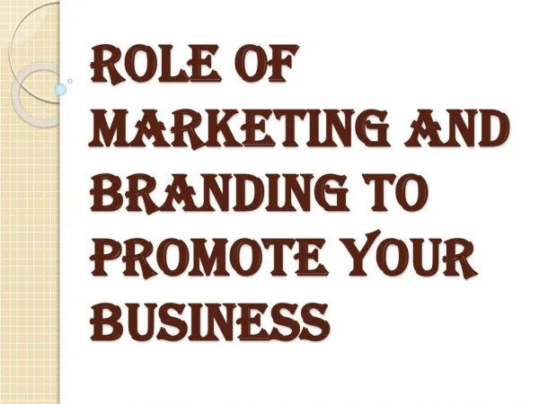 Promote Your Business with Marketing and Branding Tools