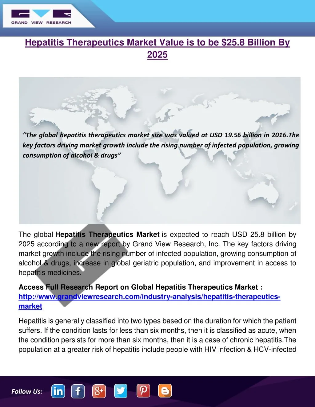 hepatitis therapeutics market value