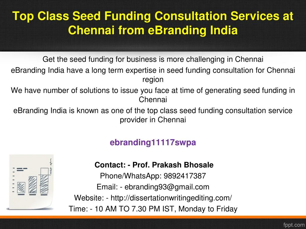 top class seed funding consultation services at chennai from ebranding india