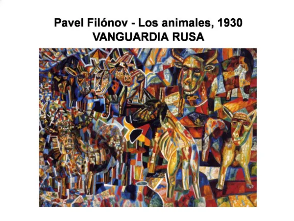 Pavel Fil nov - Los animales, 1930 VANGUARDIA RUSA