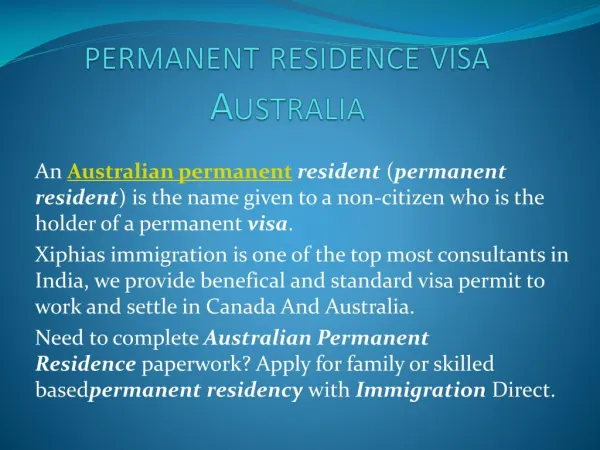 australia work permit visa consultants in India