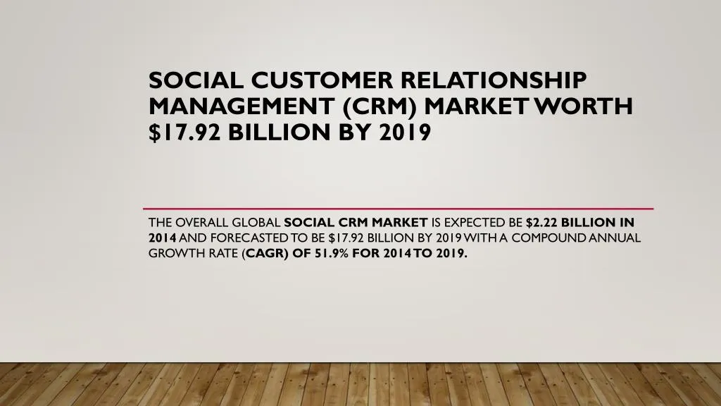 social customer relationship management crm market worth 17 92 billion by 2019