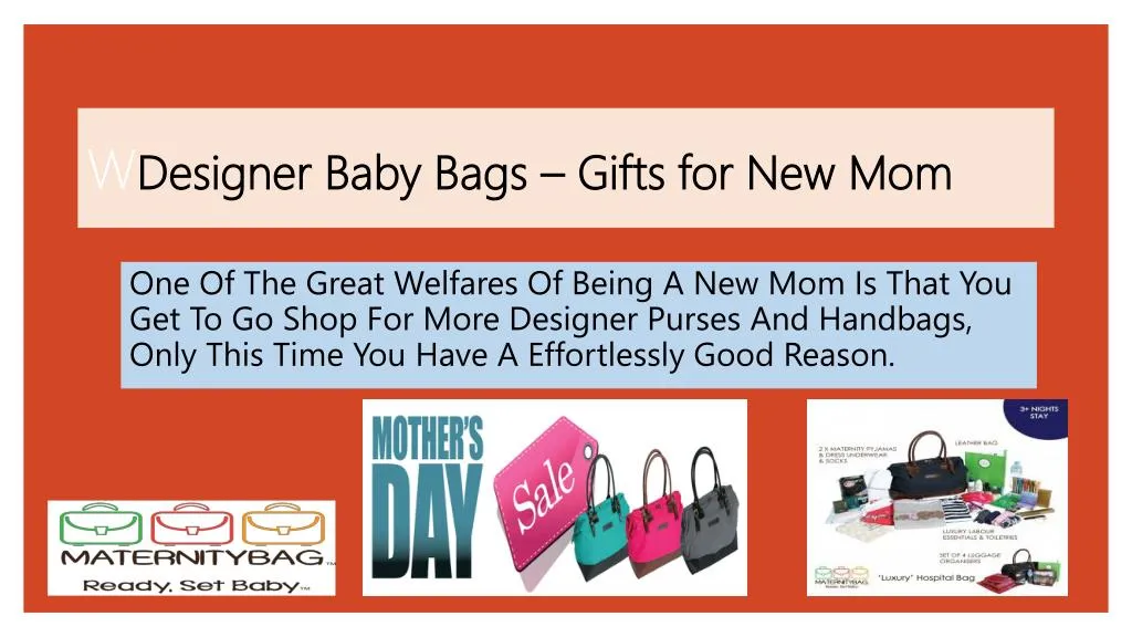 w designer baby bags gifts for new mom