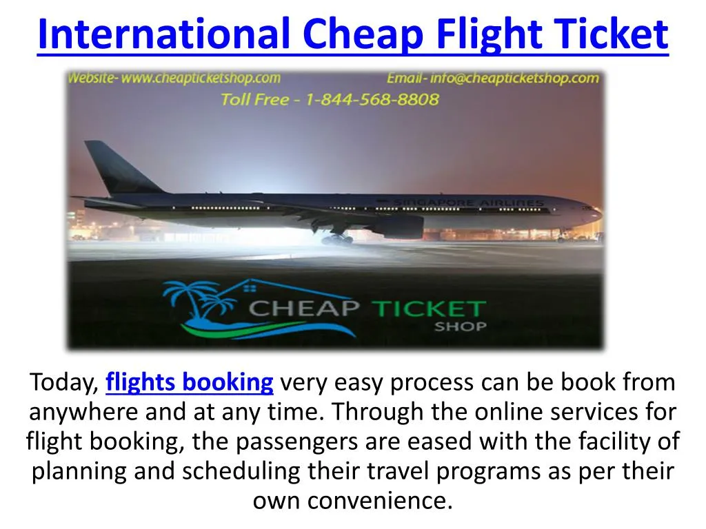 international cheap flight ticket