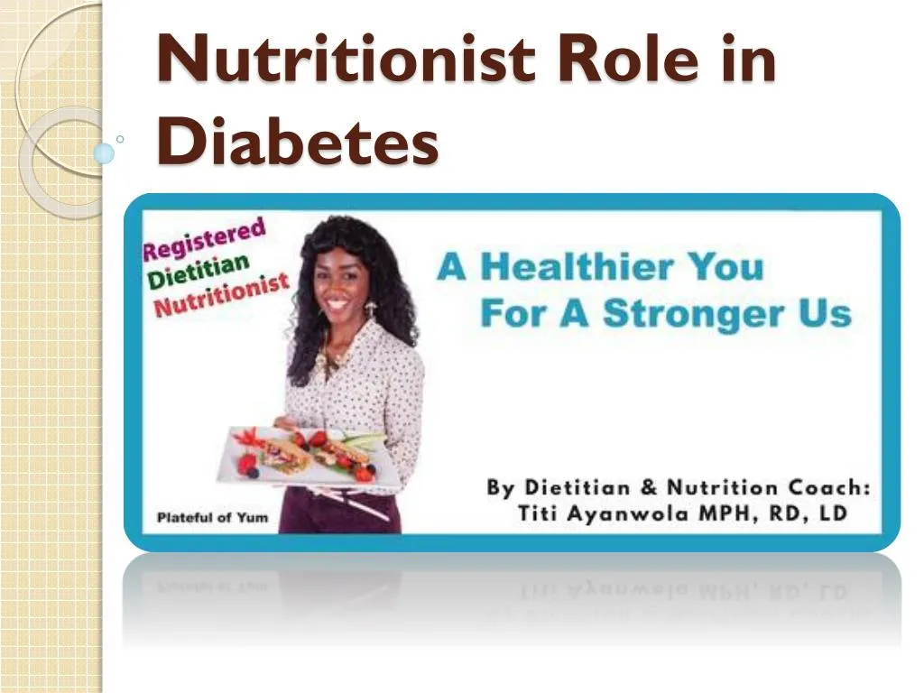nutritionist role in diabetes
