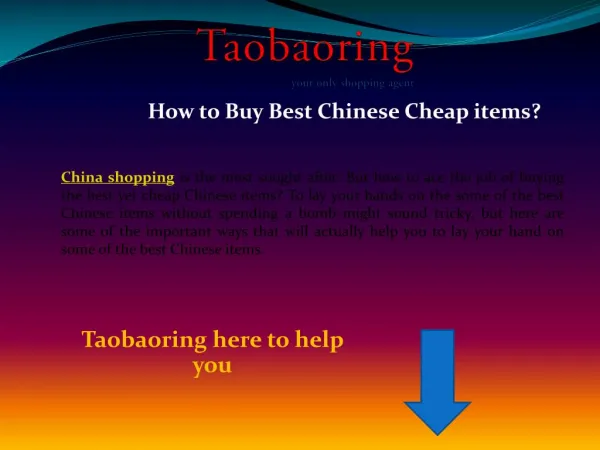 How to Buy Best Chinese Cheap items?