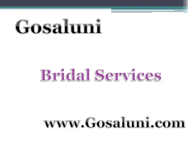 Bridal Services at Home in hyderabad