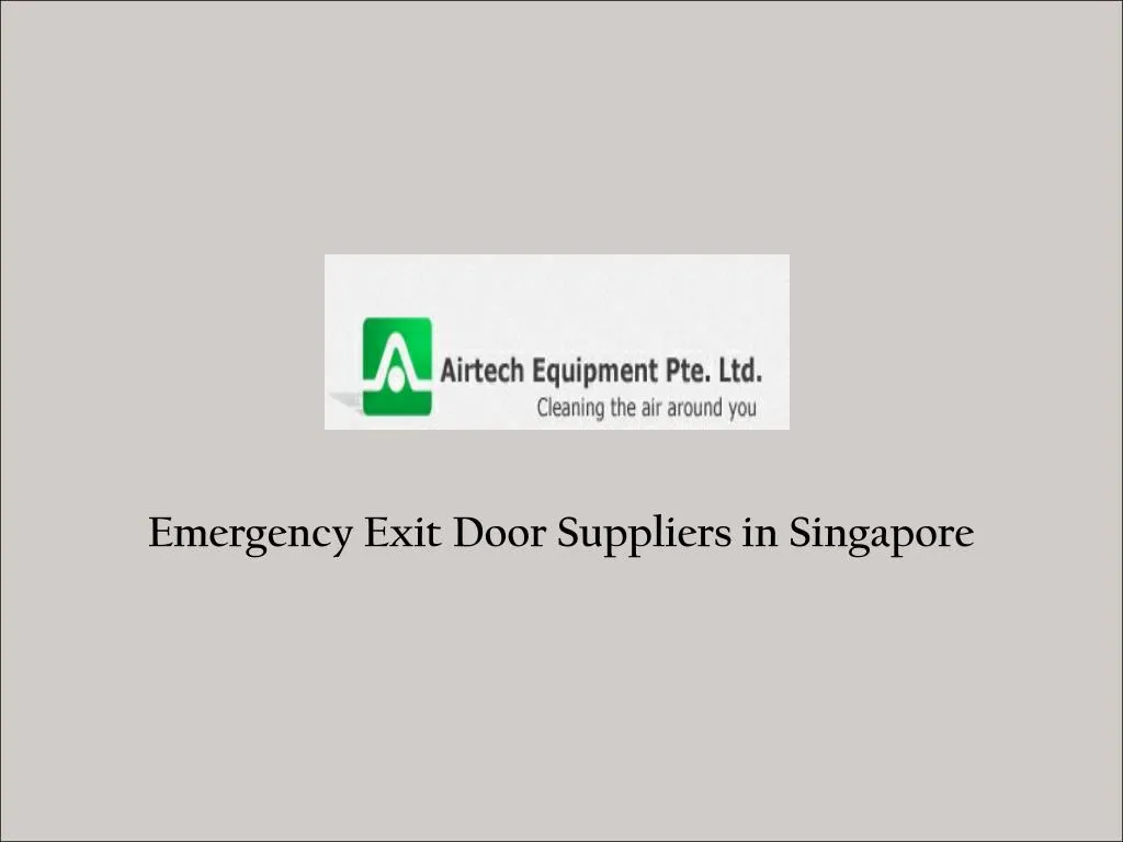 emergency exit door suppliers in singapore