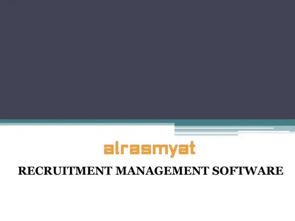 Recruitment management software