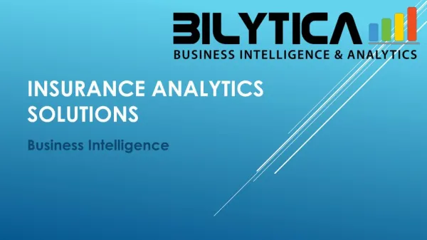 Insurance Analytics Solutions to avoid Business Loss