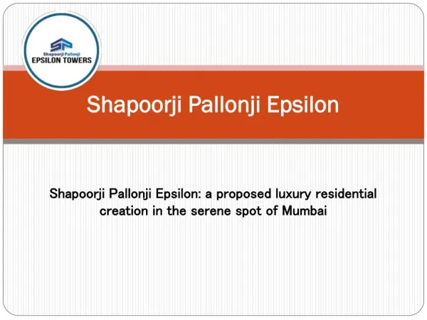 Shapoorji Pallonji Epsilon