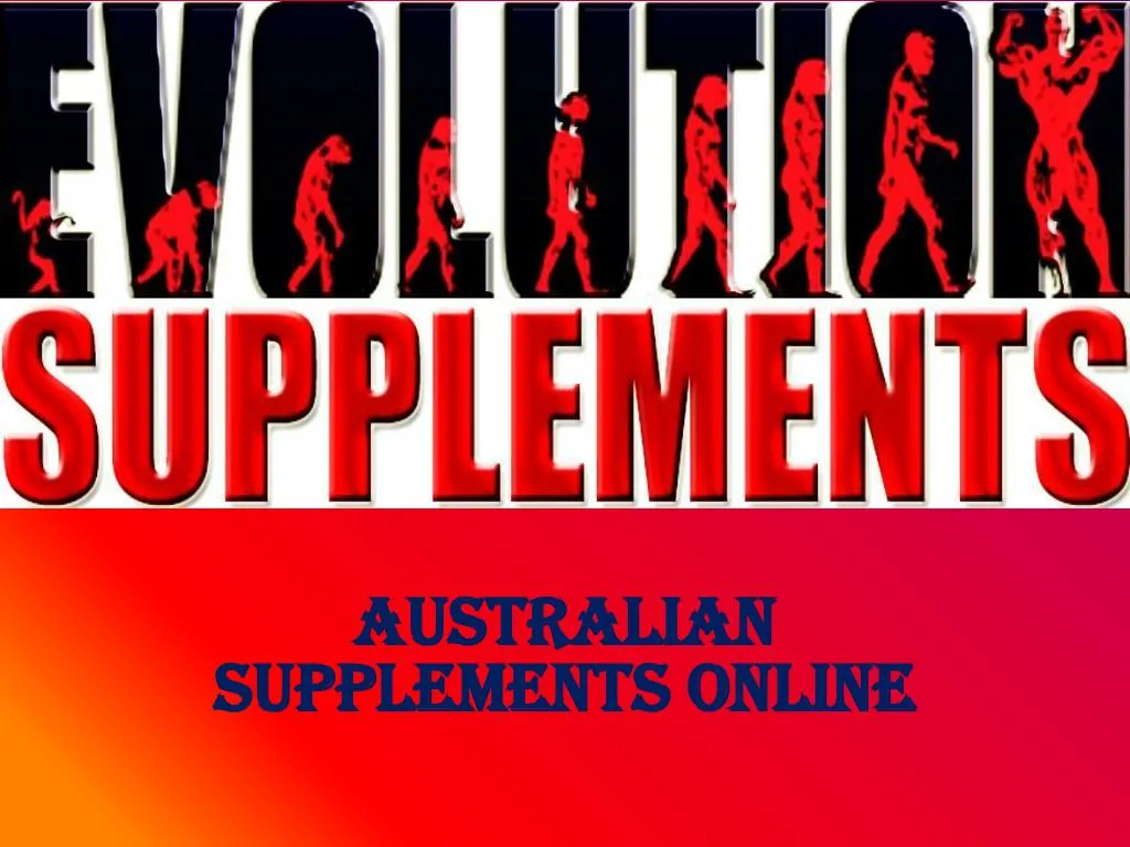 australian supplements online