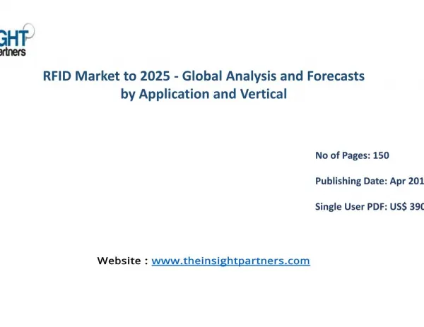 RFID Industry Share, Size, Forecast and Trends by 2025 |The Insight Partners