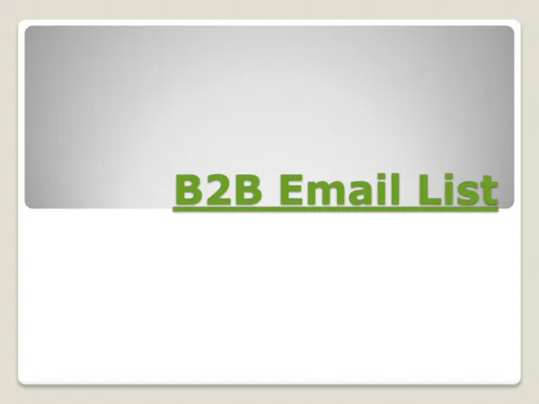 Effective B2B Email Marketing for Business