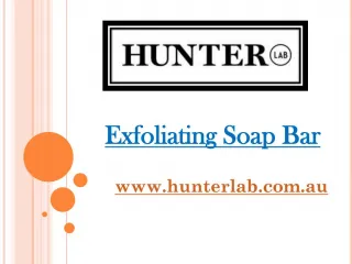 Exfoliating Soap Bar - hunterlab.com.au