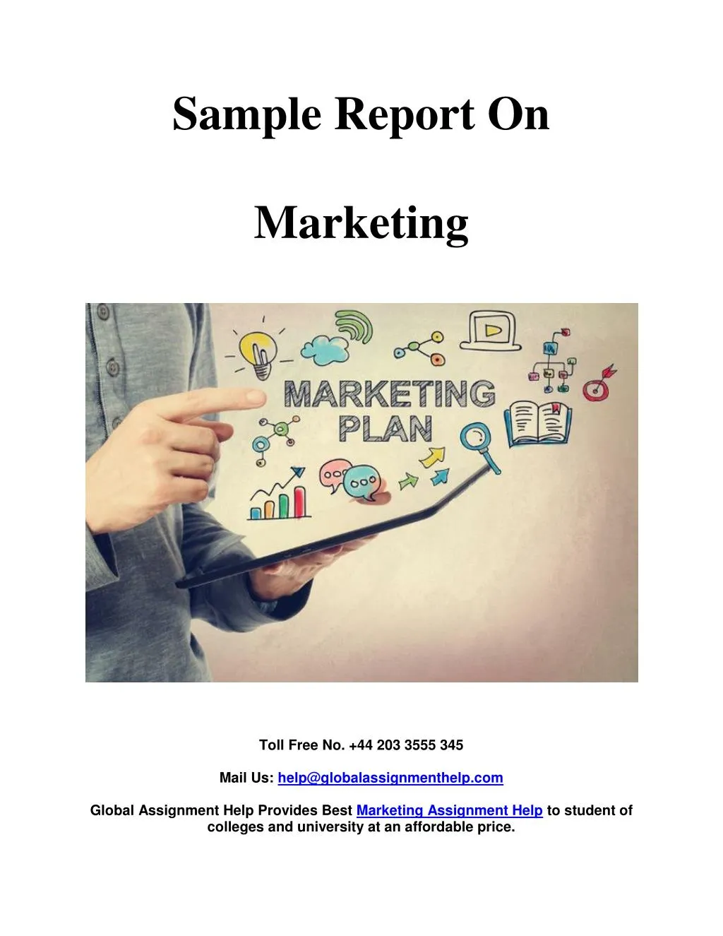 sample report on marketing