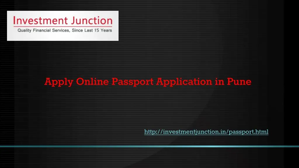 apply online passport application in pune