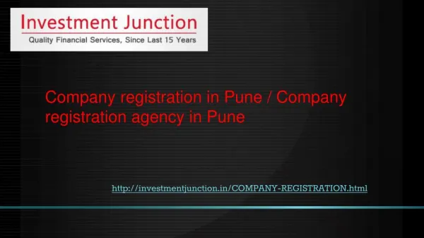 Company registration in Pune / Company registration agency in Pune
