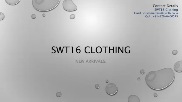 SWT16 Clothing for Women
