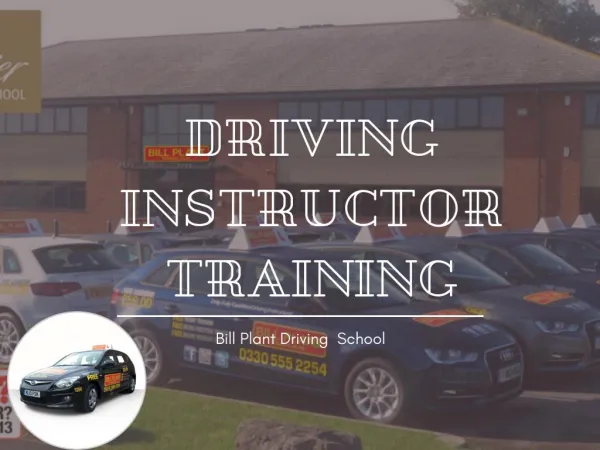 How to train to become driving instructor