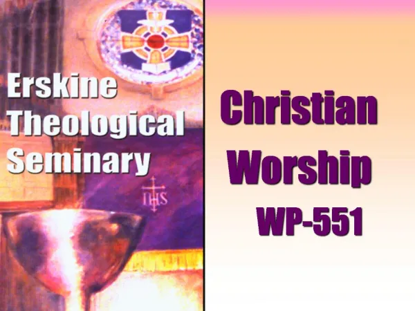 Christian Worship WP-551