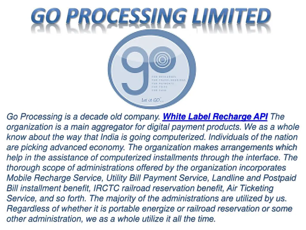 go processing limited