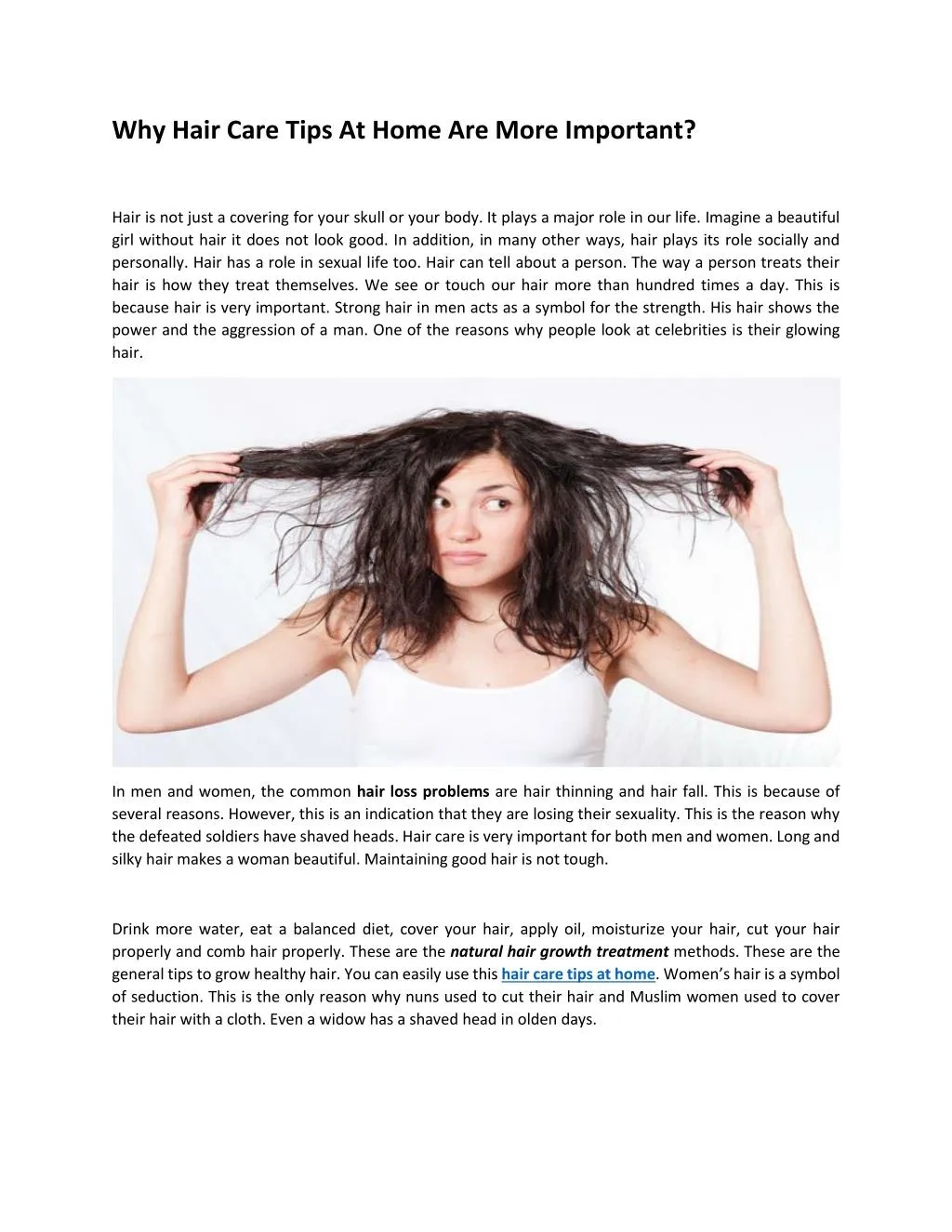 why hair care tips at home are more important