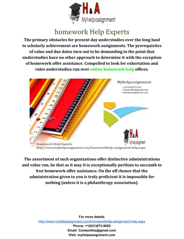 homework Help Experts