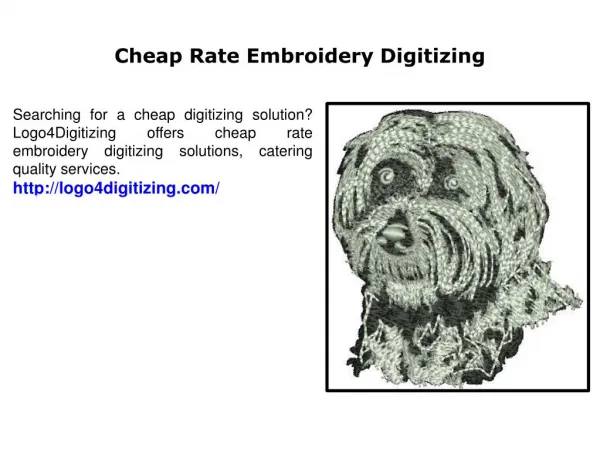 Cheap Rate Embroidery Digitizing