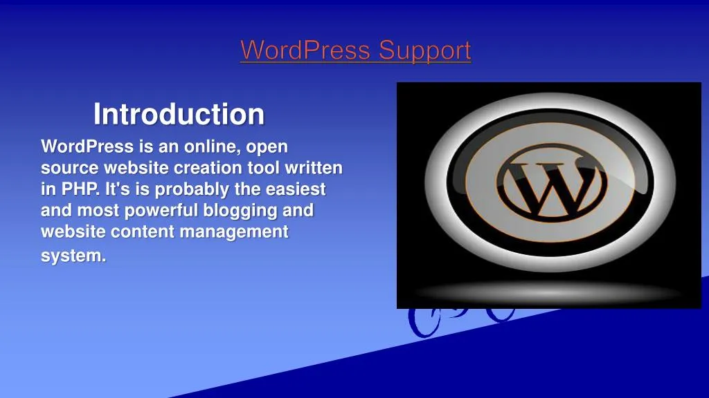 wordpress support