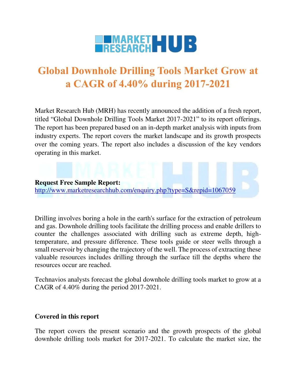 global downhole drilling tools market grow