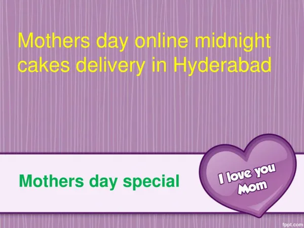 Order MothersDay Cakes Online| Send Midnight MothersDay Gifts delivery