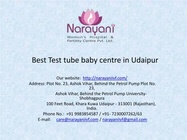 Best Test Tube Baby Centre in Udaipur