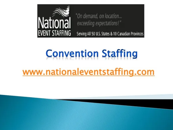 Convention Staffing - www.nationaleventstaffing.com