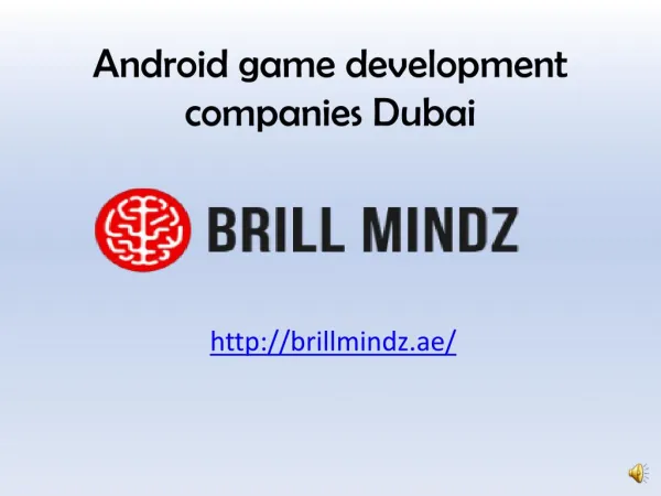 Android game development Dubai