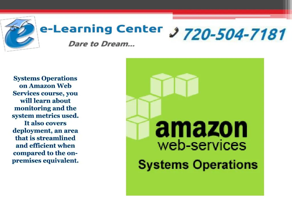 systems operations on amazon web services course