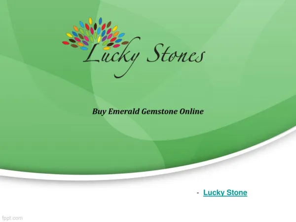 Buy Emerald gemstone online-Luckystone