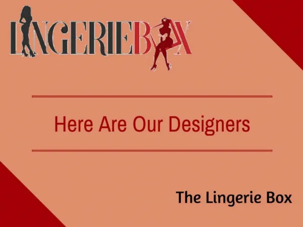 Different Lingerie Designers at The Lingerie Box