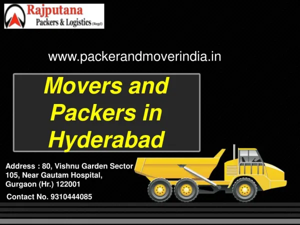 Movers and packers in Hyderabad