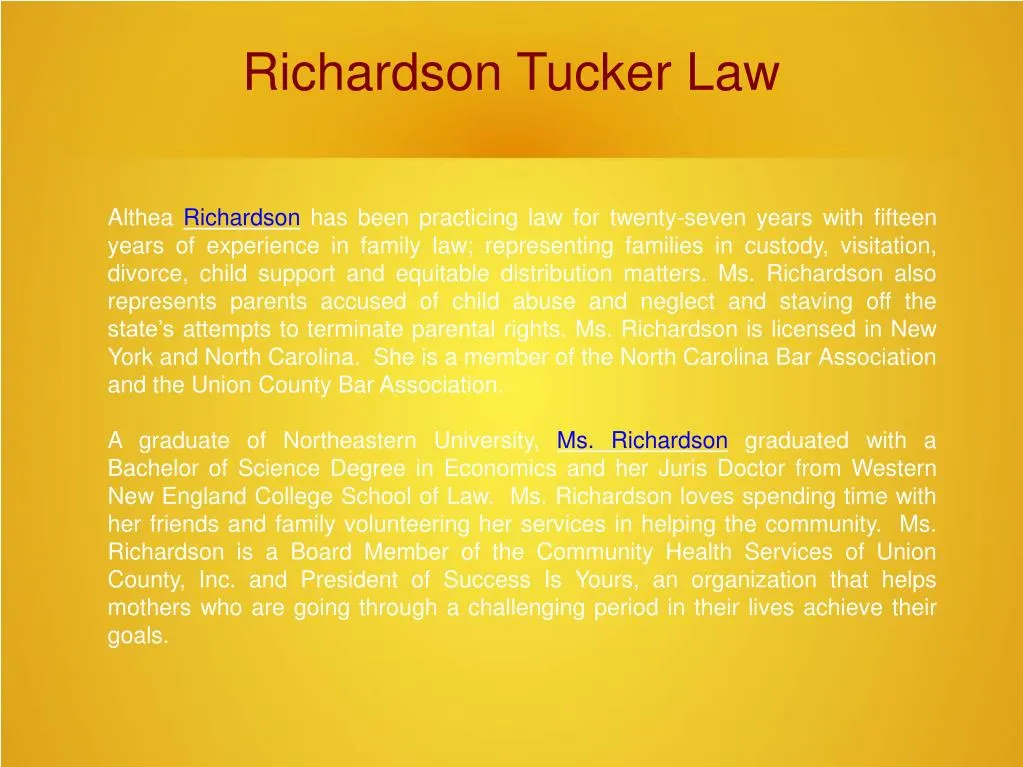 richardson tucker law
