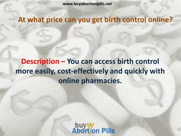 Price of birth control pills.