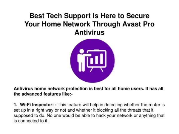 Best Tech Support Is Here to Secure Your Home Network Through Avast Pro Antivirus