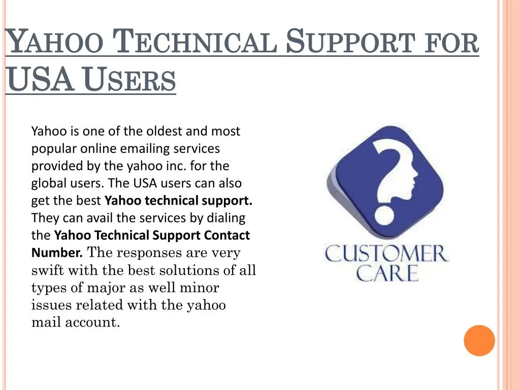 yahoo technical support for usa users