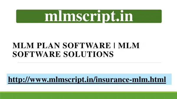 MLM Plan Software | MLM Software Solutions