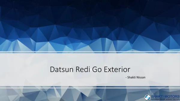 Datsun Redi Go stunning Exterior